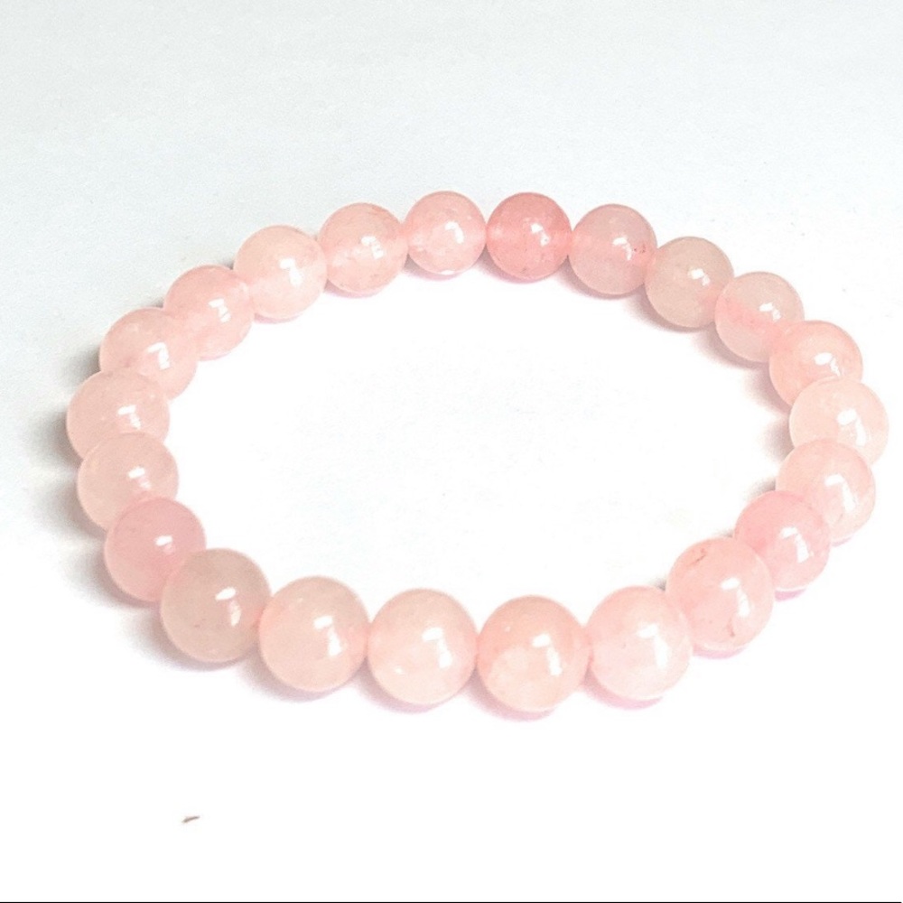 Natural 🌹 rose quartz bracelet